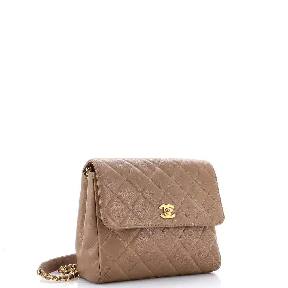 Chanel Vintage Square Cc Flap Bag #242393C45B - Picture 2 of 9